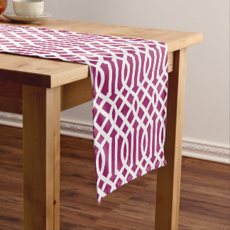 Caminho De Mesa Pequeno Berry Purple Trellis