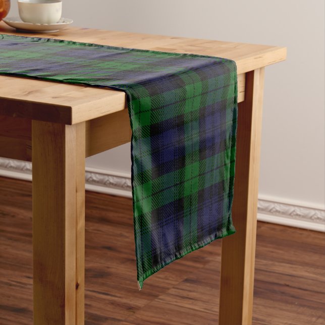 Caminho De Mesa Pequeno Black Watch Tartan Xadrez Scottish Xadrez Patterno (No Local)