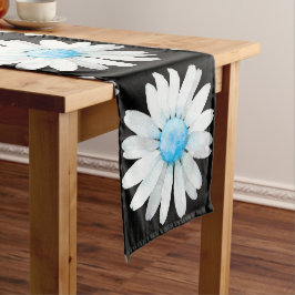 Caminho De Mesa Pequeno Blue Dotted Daisy's