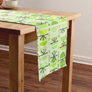 Caminho De Mesa Pequeno Boho Retro Bowls Chartreuse