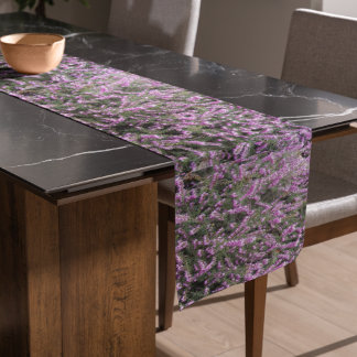 Caminho De Mesa Pequeno Bonito Purple Heather Floral