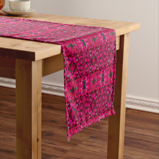 Caminho De Mesa Pequeno Bougainvillea Deep Pink Table Runner