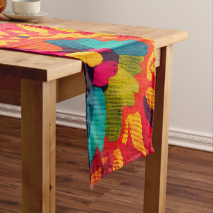 Caminho De Mesa Pequeno BRIGHT BOHEMIA, corredor de mesa estilo boho