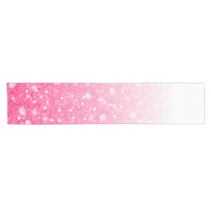 Caminho De Mesa Pequeno Brilho cor-de-rosa Sparkly Ombre das meninas