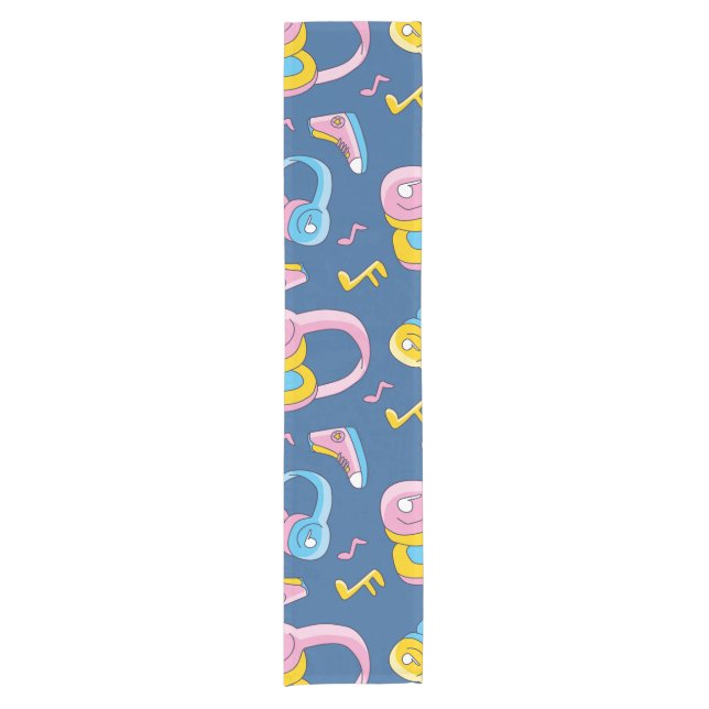 Caminho De Mesa Pequeno Bunter Musikmix em rosa, blau, gelb (Frente)