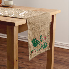 Caminho De Mesa Pequeno Burlap Texry Felry Christmas