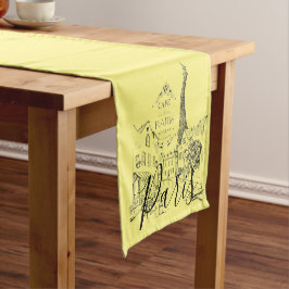 Caminho De Mesa Pequeno Cafe Paris Passeio de Mesa Curto