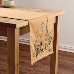 Caminho De Mesa Pequeno Cafe Paris Passeio de Mesa Curto
