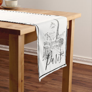 Caminho De Mesa Pequeno Cafe Paris Passeio de Mesa Curto