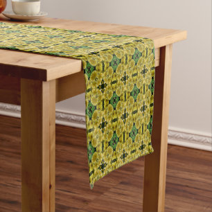 Caminho De Mesa Pequeno Caleidoscópio Art Primrose Flores Natureza   
