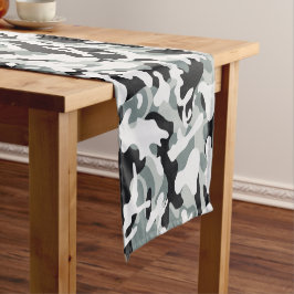 Caminho De Mesa Pequeno Camuflagem de poeiras de neve