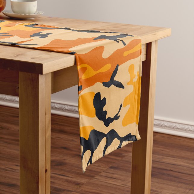 Caminho De Mesa Pequeno Camuflagem Laranja, Militar, Exército (No Local)