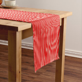 Caminho De Mesa Pequeno Candy Cane Stripe Mesa Runner