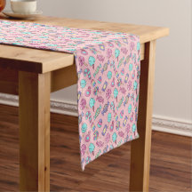 Candy Pink Cloth Mesa Runner