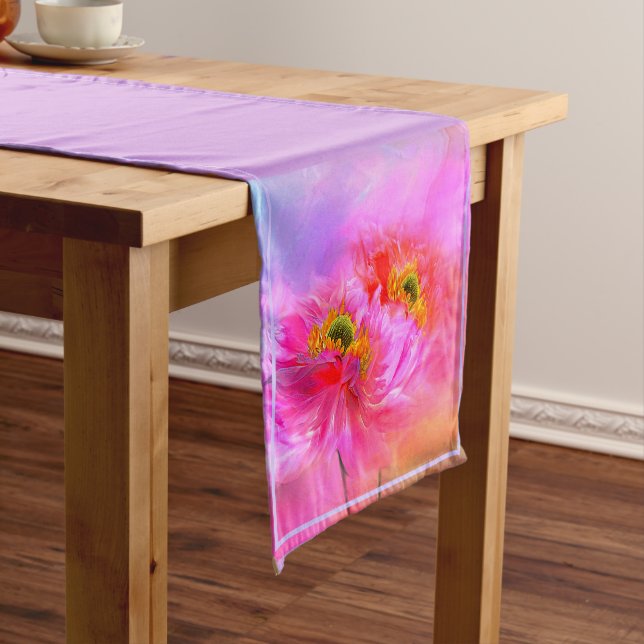 Caminho De Mesa Pequeno Cantor de mesas curta de fantasia floral (No Local)