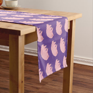 Caminho De Mesa Pequeno Cartografia de ursos-d'água, cor-de-rosa-branca,