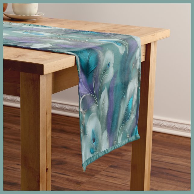 Caminho De Mesa Pequeno Castelo Embroiderado (Embroidered Castle Short Table Runner
)