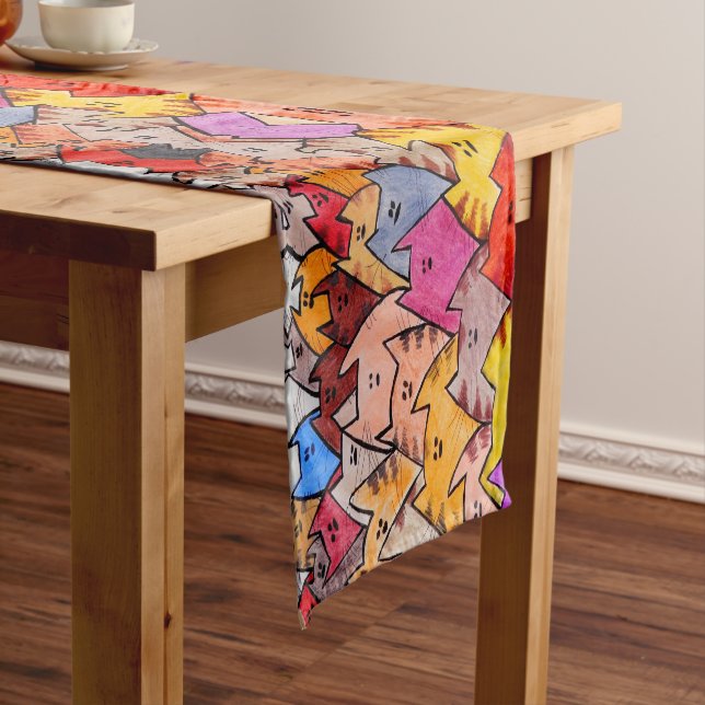 Caminho De Mesa Pequeno Cats02 - Mesa Runner (No Local)