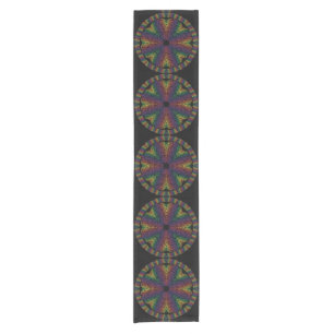Caminho De Mesa Pequeno Celtic Mandala Rainbow
