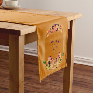 Caminho De Mesa Pequeno Cervo caído e natureza com texto personalizável