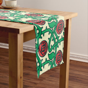 Caminho De Mesa Pequeno Charles Rennie Mackintosh Rosa Pattern