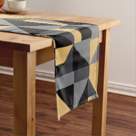 Caminho De Mesa Pequeno Chemin de Table Géométrie Moderne