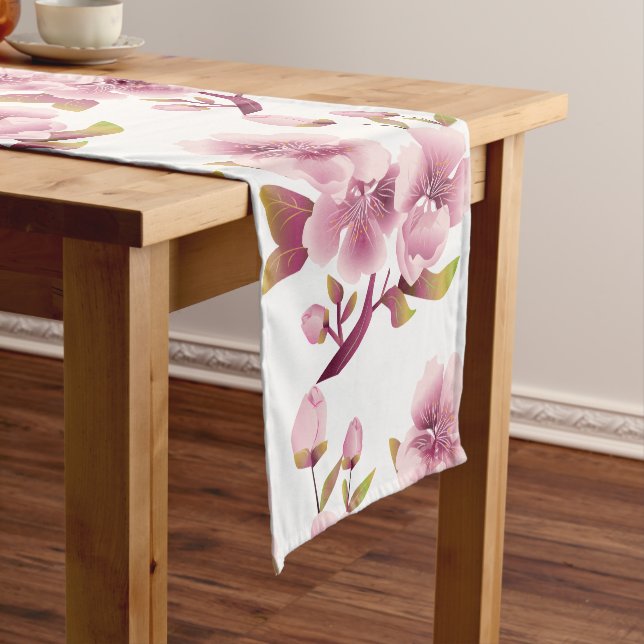 Caminho De Mesa Pequeno Cherry Blossom Fllower (No Local)