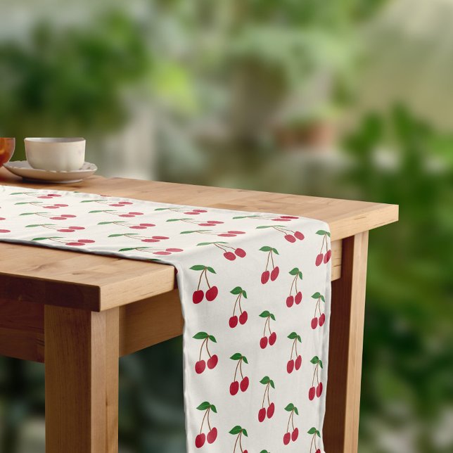 Caminho De Mesa Pequeno Cherry Mesa Runner (Cherry Table Runner)