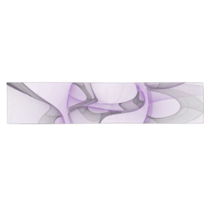 Caminho De Mesa Pequeno Cinzas de Lavanda de Arte Fractal Abstrato moderna