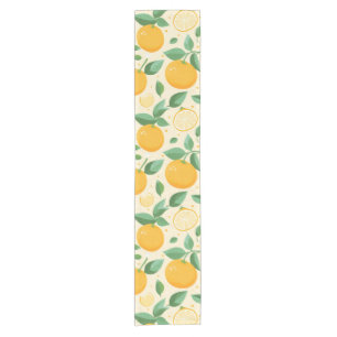 Caminho De Mesa Pequeno Citrus limon yellow tropical fruta