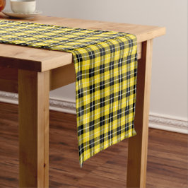 Caminho De Mesa Pequeno Clan Barclay Yellow e Black Scottish Tartan