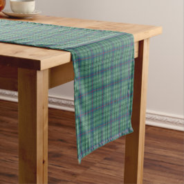 Caminho De Mesa Pequeno Clan Duncan Light Green e Blue Ancian Tartan