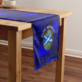 Caminho De Mesa Pequeno Clan Kennedy Tartan Knot & Flag