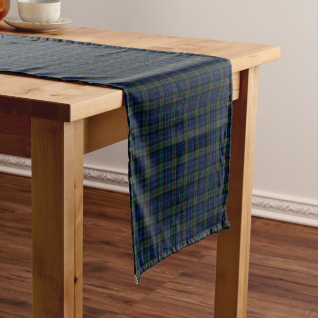 Caminho De Mesa Pequeno Clan MacKinlay Dark Blue e Green Scottish Tartan (No Local)