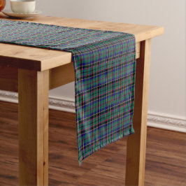 Caminho De Mesa Pequeno Clan Stevenson Bright Green Scottish Tartan