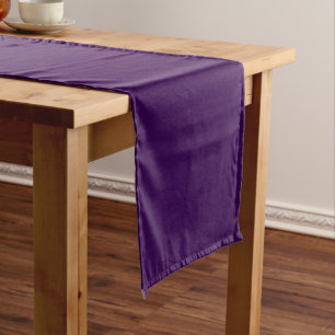Caminho De Mesa Pequeno Clássico Elegante Vintage Cor Sólida Roxa Escura