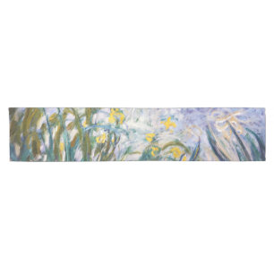 Caminho De Mesa Pequeno Claude Monet - Irrisões Amarelo e Roxo
