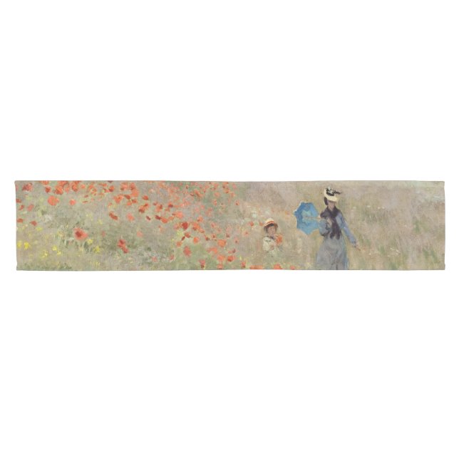 Caminho De Mesa Pequeno Claude Monet - Poppy Field (Horizontal)