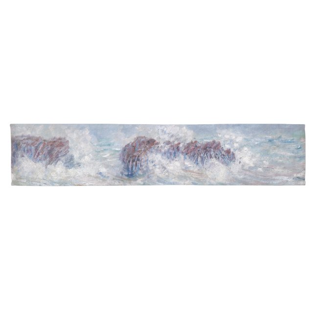 Caminho De Mesa Pequeno Claude Monet - Tempestade ao largo da costa de Bel (Horizontal)