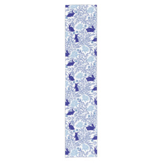 Caminho De Mesa Pequeno Coelho Azul Chinoiserie Coelho Vintado Coelho e Ar