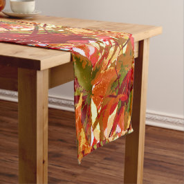 Caminho De Mesa Pequeno Colorir outono Deixa Abstrato Mesa Runner
