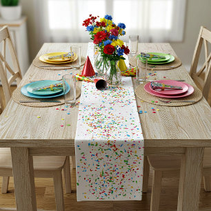 Caminho De Mesa Pequeno Confetes coloridos