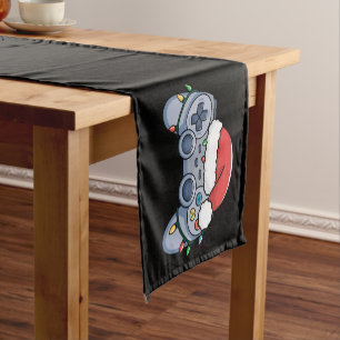 Caminho De Mesa Pequeno Controlador de Video Game Chapéu de Natal do Papai