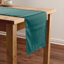Caminho De Mesa Pequeno Cor Sólida do Teal Escuro
