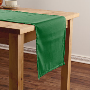 Caminho De Mesa Pequeno Cor Sólida Verde da Floresta Elegante de Alta Qual