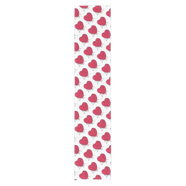 Caminho De Mesa Pequeno Coração iluminado (Frente)