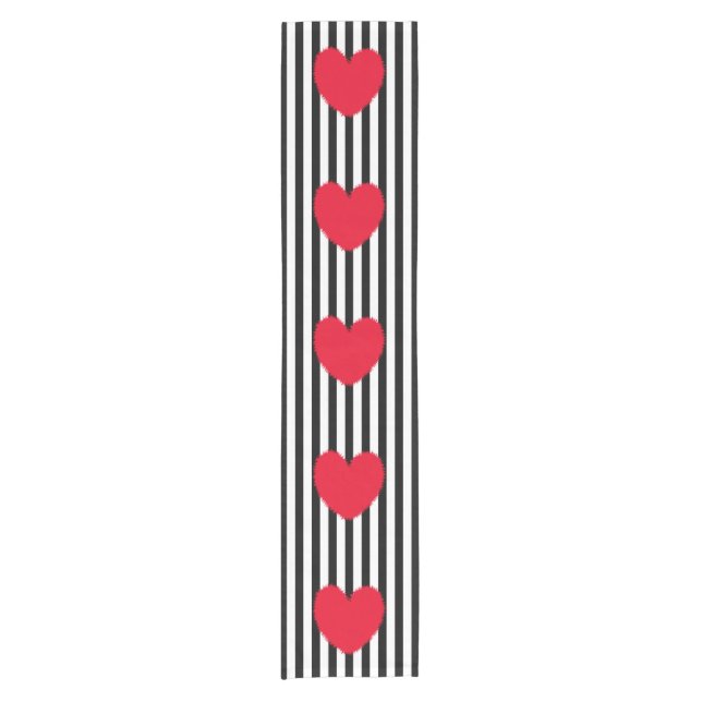 Caminho De Mesa Pequeno Coração vermelho (Frente)