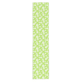 Caminho De Mesa Pequeno Corredor branco verde da mesa dos abacaxis