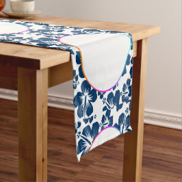 Caminho De Mesa Pequeno Corredor de Mesa com Floral Circular Moderno e Ele