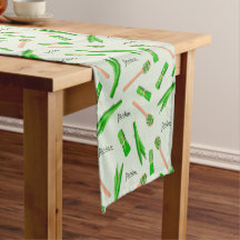 Corredor de Mesa com Padrão de Folha de Pandano